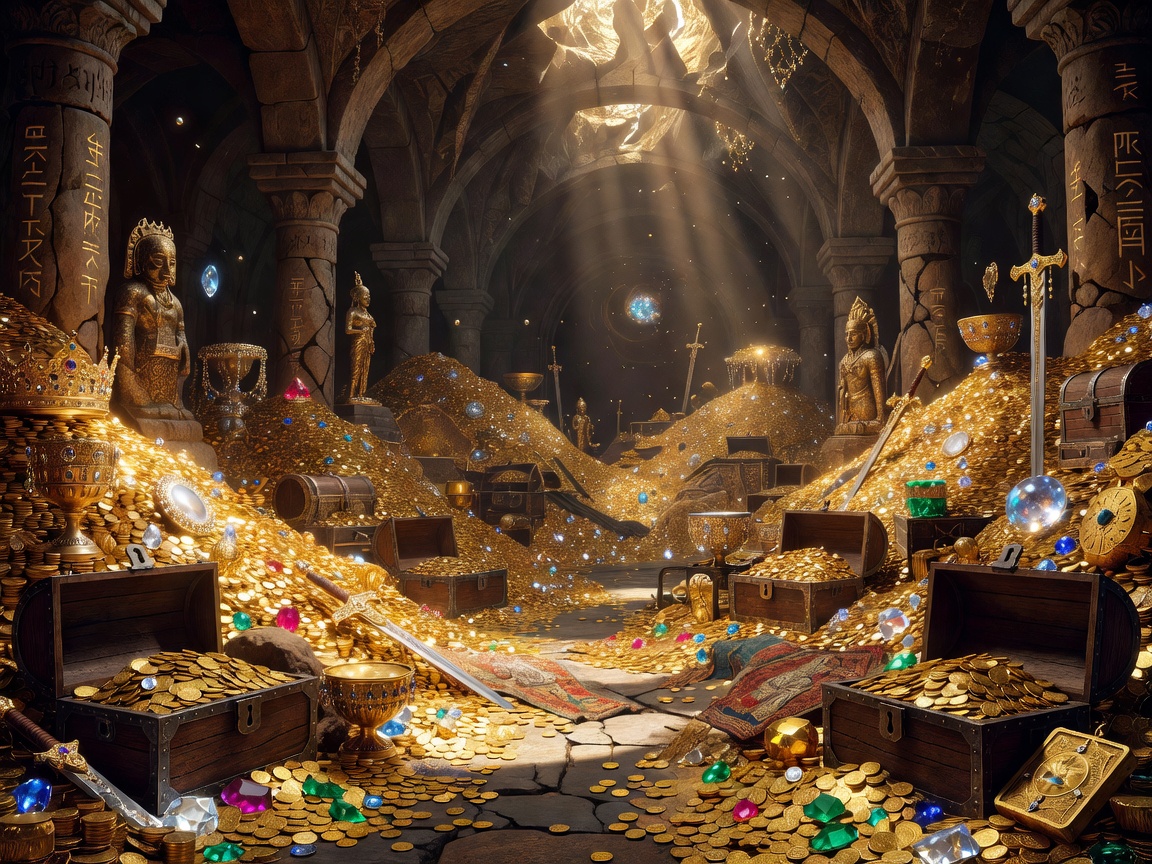 Massive treasure chamber from Dungeon Slot